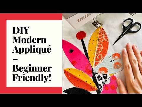 How to Sew Raw Edge Appliqué – Easy DIY Tutorial for Trendy Motifs!