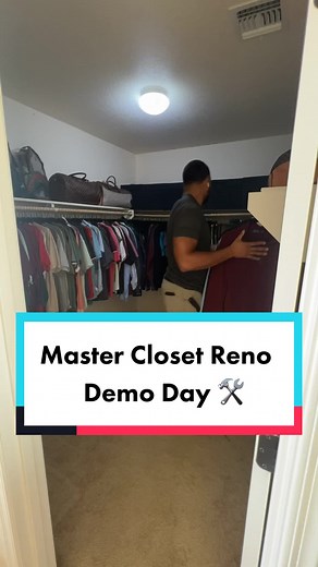 Master Closet Renovation: Demo Day