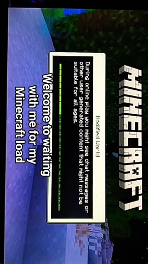 waiting for my Minecraft load😅