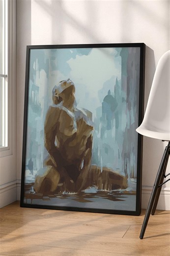 Abstract Figure Art Print, Modern Silhouette (digital Download) - Etsy