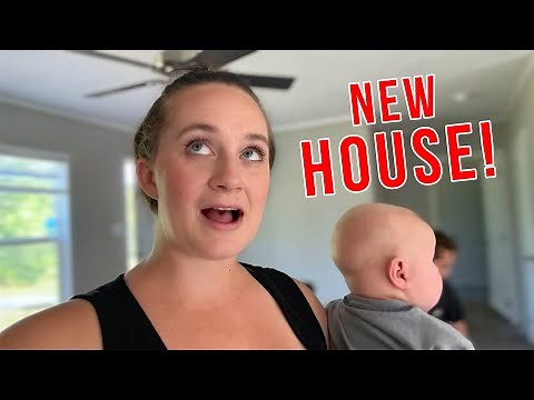 WALKING THROUGH THE NEW HOUSE!!