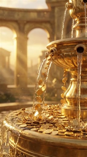 Gold Fountain 3D Live Wallpaper for Your Device
