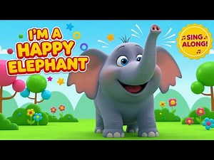 I’m a Happy Elephant 🐘 | Fun Elephant Song for Kids | Sing Along Nursery Rhyme