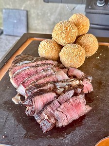 1.3M views · 41K reactions | Perfectly Grilled Ribeye Steak served with Deep Fried Mac and Cheese Bites | Grillnation | Facebook