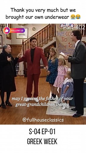 Full House Classics | 🎬 Full House—Season 4, Episode 1: “Greek Week” 📍Part 402 – Greek Grandparents Meet the Tanners 🇬🇷🤝 Greek lesson #1: Always come prepared —... | Instagram