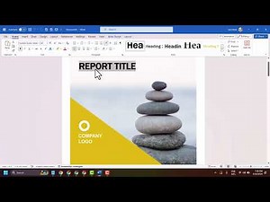 How to make Classic Report Template in Word || Business Reports