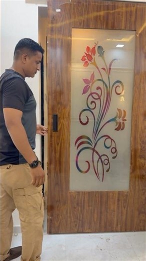 Kitchen privacy sliding door design !! #kitchen #privacy #interiordesign #shorts #viral