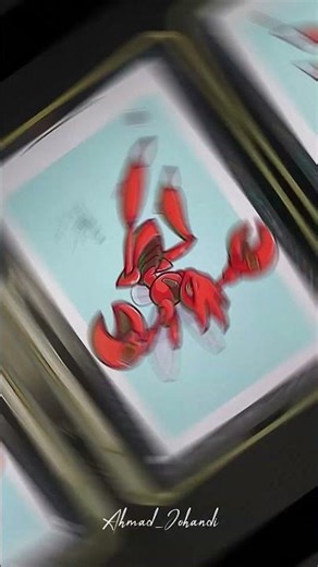 Digital Drawing Pokemon Scizor Character on iPad with Affinity Designer.