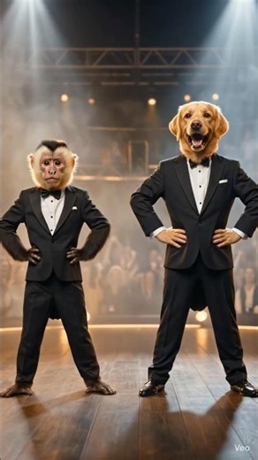 doggy monkey dance performance video aistory studio in