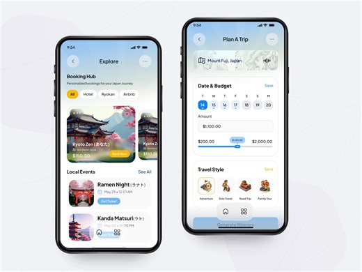 AI Trip Planner App Design
