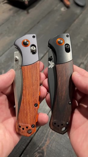 Spot The Clone! Which is the REAL Benchmade Crooked River and which is the clone from Wish? Difficult #edc #everydaycarry #edcxtiktok #edcgear #edccommunity #clone #benchmade #follow