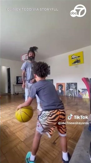 Basketball prodigy outsmarts dad with dizzying dribble
