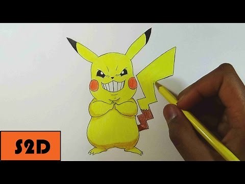 How To Draw Evil Pikachu