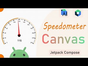 Custom Speedometer View | Jetpack Compose Canvas | Android Studio | Kotlin