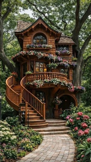 Whimsical✨ Tree House 🌲🏡 Built Quick!!