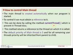 JAVA - MODULE 4 - TOPIC 13 - THE MAIN THREAD