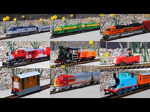 25 G-Scale Model Trains In My Backyard (And some pretty daffodils)
