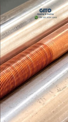 Extruded Low Fin Tube Finning Process #heatexchanger