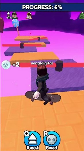Trying the "Impossible" Skateboard Obby with 200 PING...