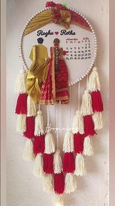 Traditional hoop Art Embroidery #weddinggift #embroideryhoop #wallhanging #2026short #handbroidery