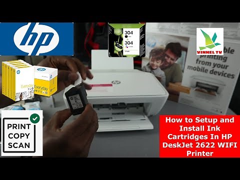 How to Setup and Install Ink Cartridges in HP DeskJet 2622 WIFI Printer