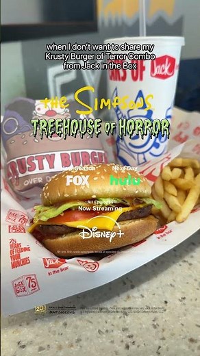 the Krusty Burger of Terror Combo from Jack in the Box must be protected at all costs.