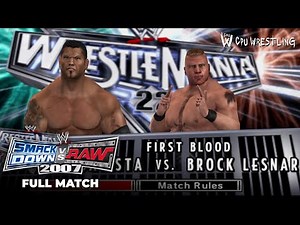 WWE SVR 2007 | First Blood Match: Batista vs Brock Lesnar