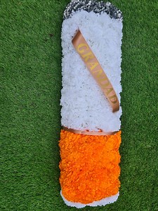 Handmade Silk Flower Funeral Tribute: Unique Memorial Wreath - Etsy