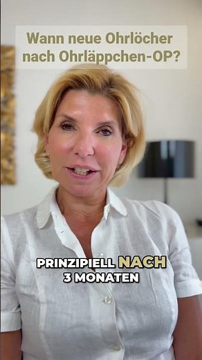 Wann kann man nach der Ohrläppchenrekonstruktion wieder Ohrlöcher stechen? Dr. Wallentin erklärt
