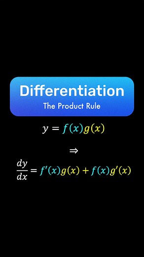 HSC Maths 🎓 Differentiation: The Product Rule 🤔 How do you differentiate a function multiplying with another function? #calculus #hscmaths #differentiation #productrule