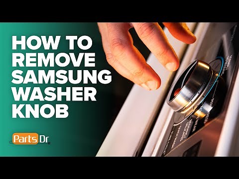 How to remove or replace Samsung control knob part # DC97-16931B