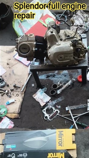 Splendor BS4 ful engine repair#shorts #shortvideo