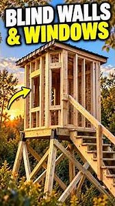 Building a Bowhunting Blind: Wall & Window Framing