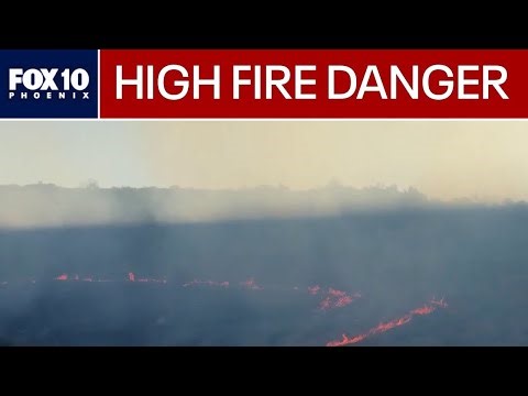 Arizona wildfire burns 100 acres as high winds could elevate fire risks | FOX 10 Phoenix