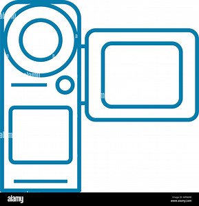 Videotaping linear icon concept. Videotaping line vector sign, symbol, illustration Stock Vector Image & Art - Alamy