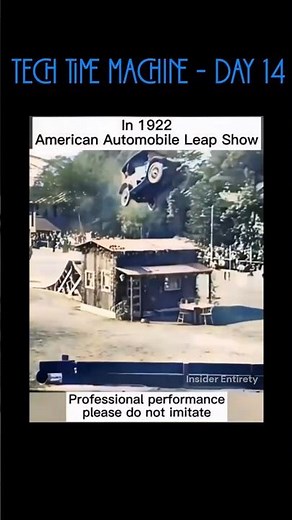 1922 USA: Driverless Cars Flying Off Ramps! 🚗💨 | Early Stunt History