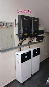 How to install #inverex nitrox 10kw Ongrid hybrid solar inverter #pylontech 16kw lithium ion battery