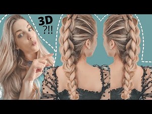 EASY 3D BRAID step by step ❤️ EASY BRAID HACK ❤️ COOL easy braid to do on your OWN HAIR