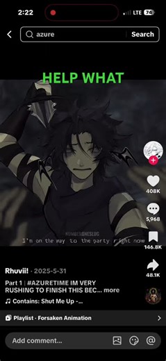 TikTok is funny 😂 #forsaken#azure #two time #azuretime