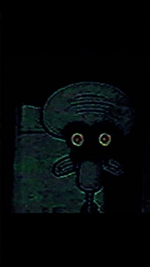 Red Mist SpongeBob Creepypasta #creepypasta #redmist #horror #squidward #spongebob #vhs #shorts