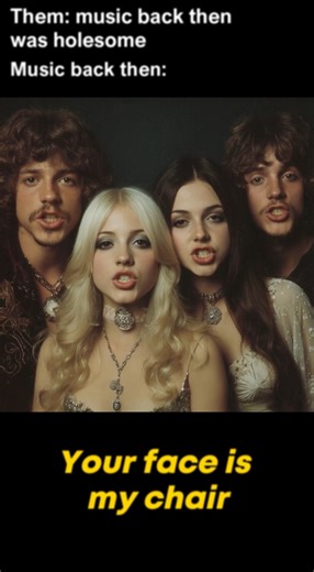 Rockhard Wood - Your Face Is My Chair (banned rock song from 1973) #fypviralシ #musicmemes | Banned Vinyl Collection