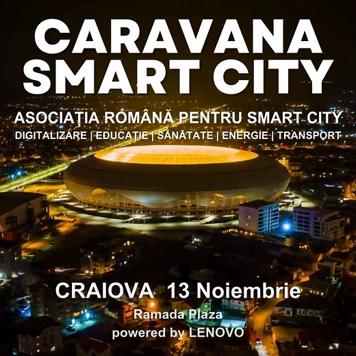 Caravana Smart City România este locul unde ideile devin proiecte, iar proiectele devin realitate. ADR Sud-Vest Oltenia, Primăria Craiova și Consiliul Județean Dolj deschid împreună un nou capitol al dezvoltării regionale prin digitalizare și colaborare. Participarea este gratuită, dar locurile sunt limitate!  Înscrie-te acum: events.arsc.ro/caravana-smart-city-13-noiembrie-craiova | Green Energy Summit | Facebook