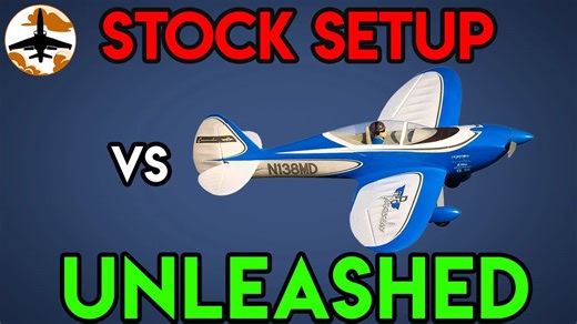 E-flite Commander mPd – Stock vs Unlocked Setup Demo