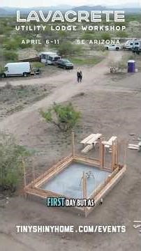 Lavacrete Lodge Workshop: Day 1 Progress & Future Plans #shorts