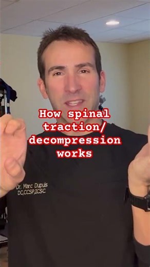 How spinal traction/decompression works #chiropractic #herniateddisc