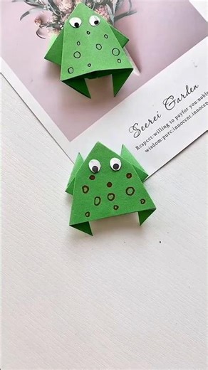 Jumping Frog Paper Craft | बच्चों के लिए मजेदार मेंढक खिलौना 🐸 | Paper Frog DIY 😍 | #frog