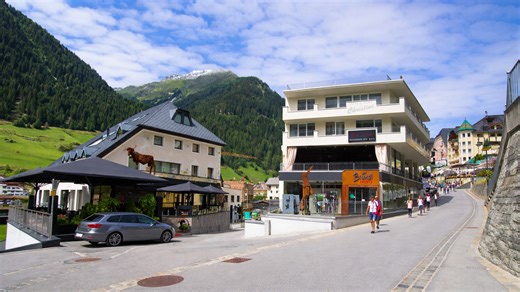 Ischgl, Tyrol, Autriche : station de ski panoramique (4K)