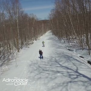 The Adirondack Coast is one of the best winter destinations for cross-country skiers and snowshoers. Bundle up and head outdoors for a little winter wonderland fun! Find out more at goadirondack.com/ski & goadirondack.com/snowshoeing | Adirondack Coast
