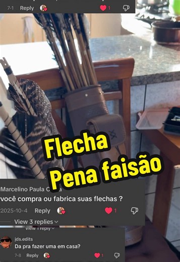 Flechas artesanais: pena de faisão para arco e flecha