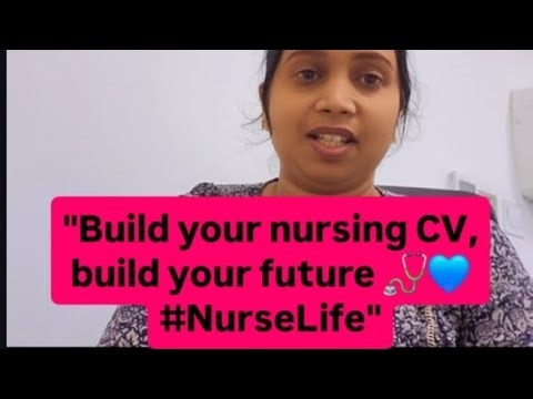 "Create a professional nursing CV that highlights your skills, care, and dedication 🩺✨"